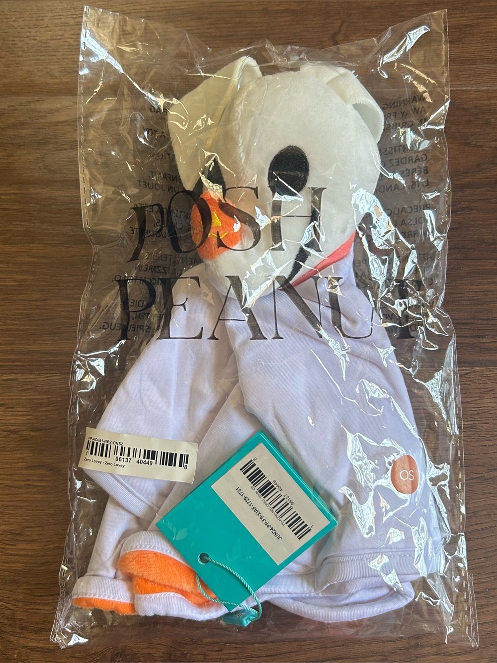 Posh Peanut Disney Nightmare Before Christmas Zero Lovey